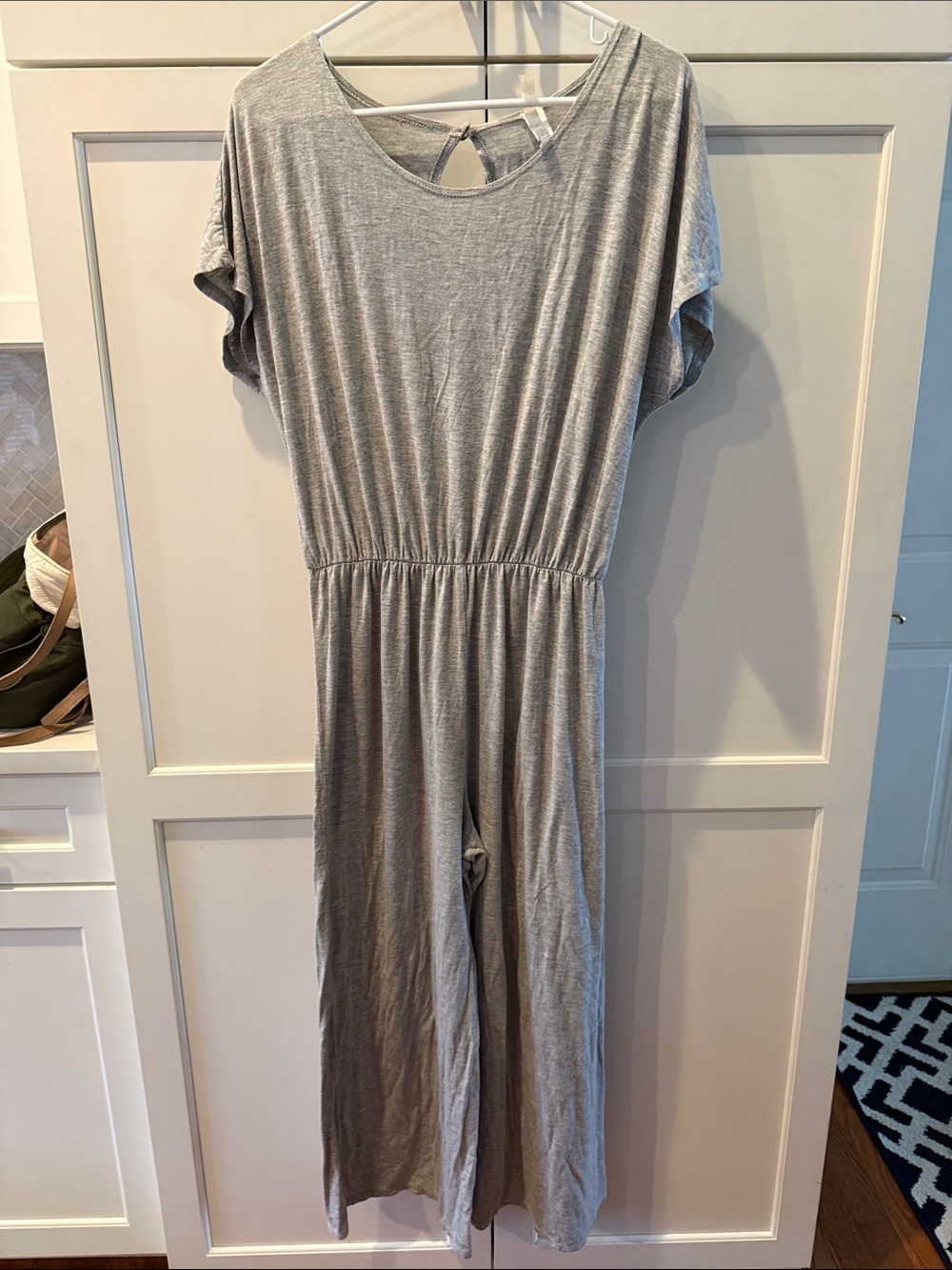 Lilypad Women's Gray Wide-Leg Jumpsuit